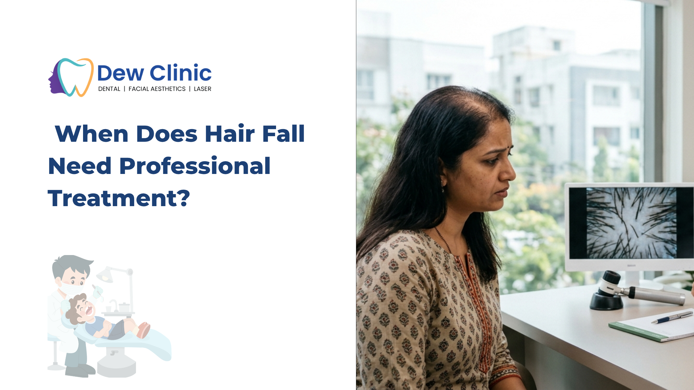 Best hair treatment for hairfall in Chennai at Dew Clinic