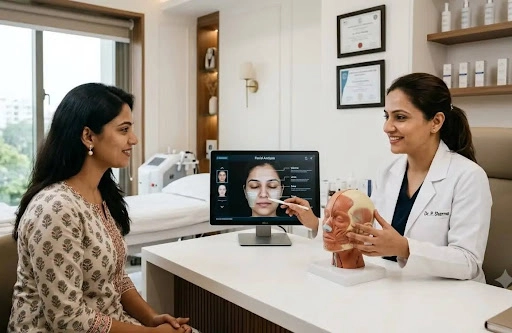 Facial aesthetics in Chennai for youthful appearance at Dew Clinic