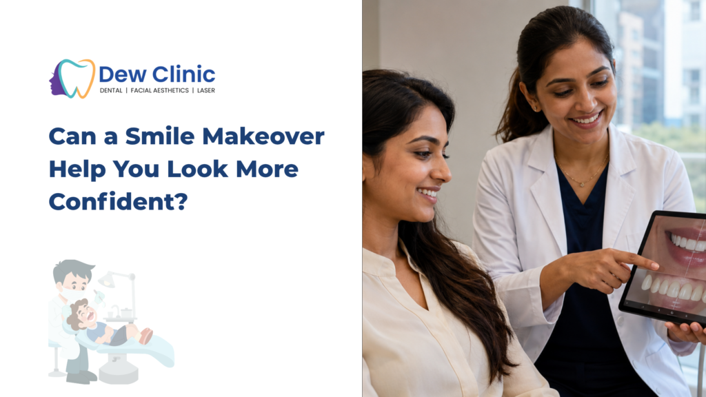 Smile makeover consultation for smile correction at Dew Clinic Chennai