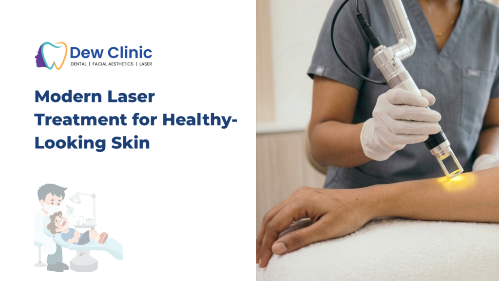 Modern laser treatment for clear, glowing skin at Dew Clinic
